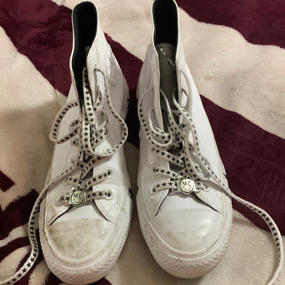 White converse size 8 in womens